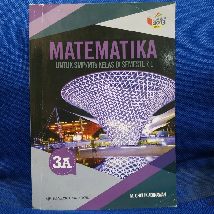

GRATIS ONGKIR Buku matematika untuk SMP kelas 3 IX 9 semester 1 kurikulum 2013 revis