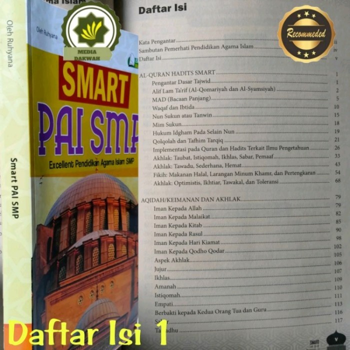 

BISA FAKTUR Buku SMART PAI SMP Excellent Pendidikan Agama Islam SMP (Kelas 1 sd 3)