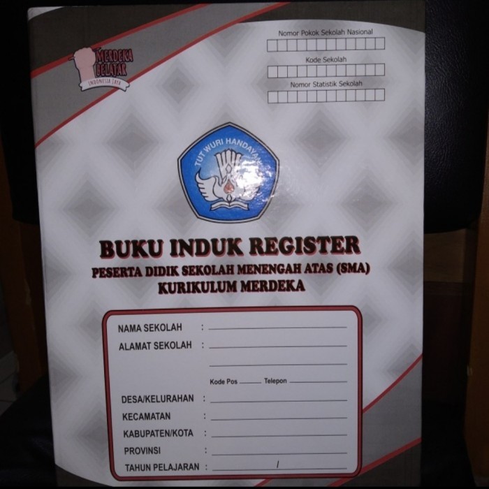 

BIG SALE Buku Induk Register peserta Didik SMA, KURMER