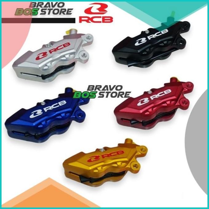 Kaliper RCB R1 Series 4 Piston Universal 4p Original Kaliper Depan 07D