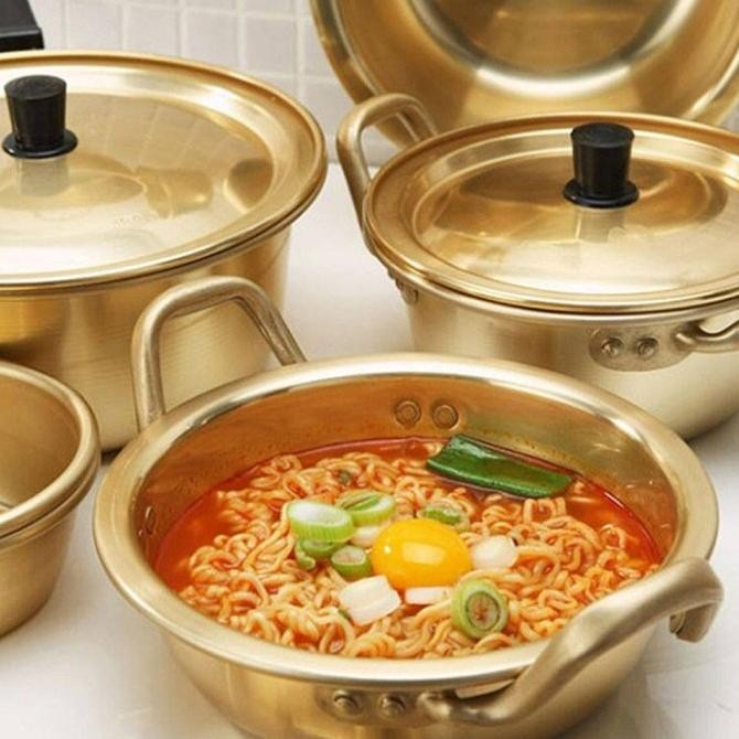

Kreatif sekali Sarapan Pagi Peralatan dapur Emas hitam Aluminium