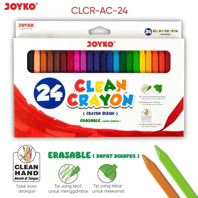 

Sale Clean Crayon Joyko 24Warna - Clcr-Ac-24