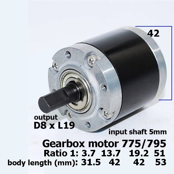 PRY88 775 DC MOTOR MINI SPINDLE 12/24V