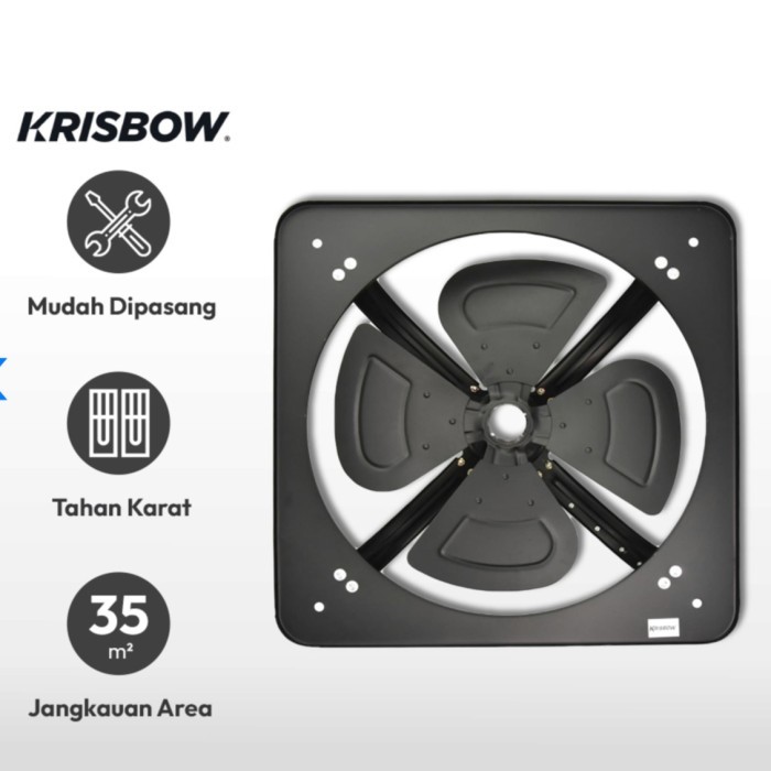 PRY88 KRISBOW INDUSTRI EXHAUST FAN BESI DINDING EXHAUST PLAFON 10 16 20 INCH