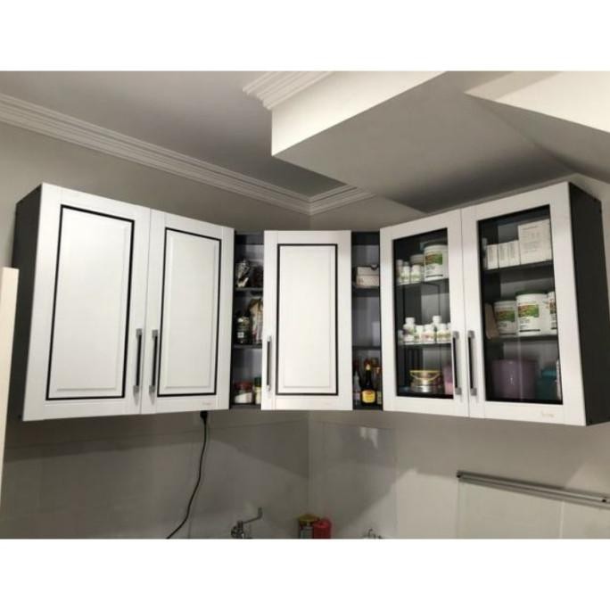 Kitchen Set Atas 6 Pintu L / Lemari Gantung / Rak Gantung Dapur 499 Imelda5