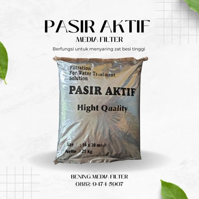 Pasir Aktif / Pasir Aktif Super / Pasir Aktif Filter Air / 25 Kg