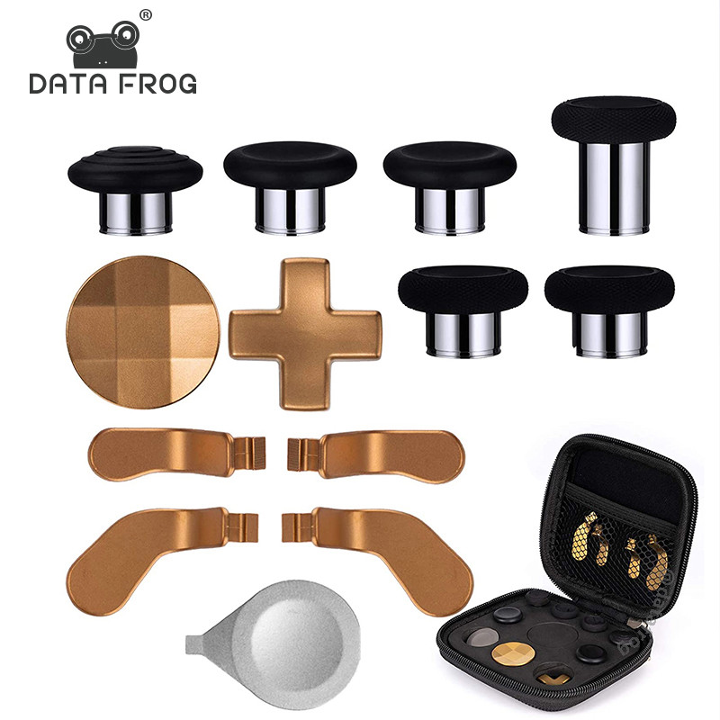 

DATA FROG Metal D-Pad Trigger Paddles Replacement Thumbstick for Xbox One Elite Controller Series 2 Parts Repair Kit Accessories