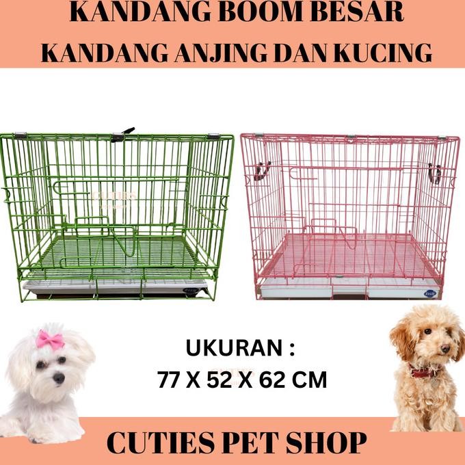 KANDANG BOOM BESAR ANJING KUCING UKURAN L / KANDANG JERUJI HEWAN / PET