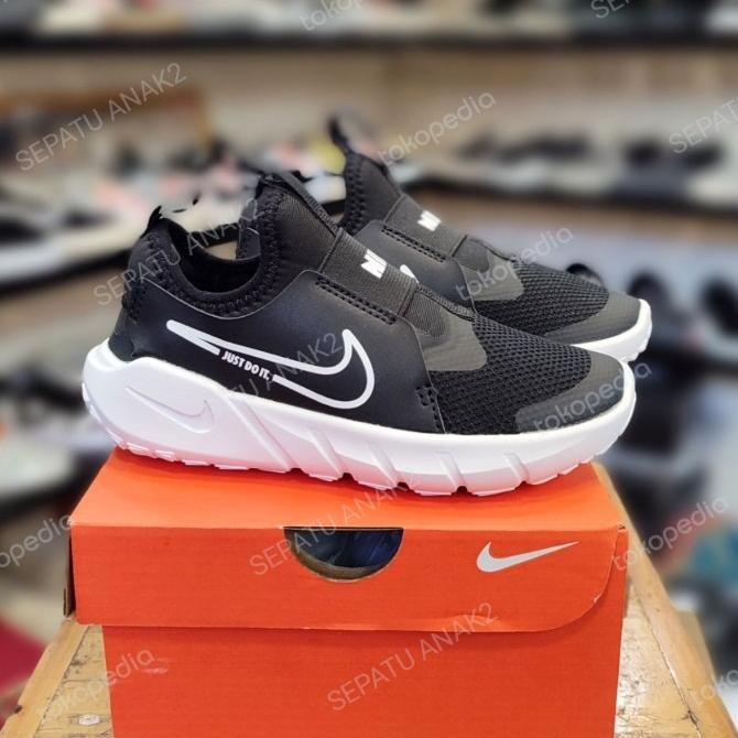 Sepatu Nike Anak Slipon Laki Perempuan Flex Runner 2 Kids Hitam Bnib Istabila
