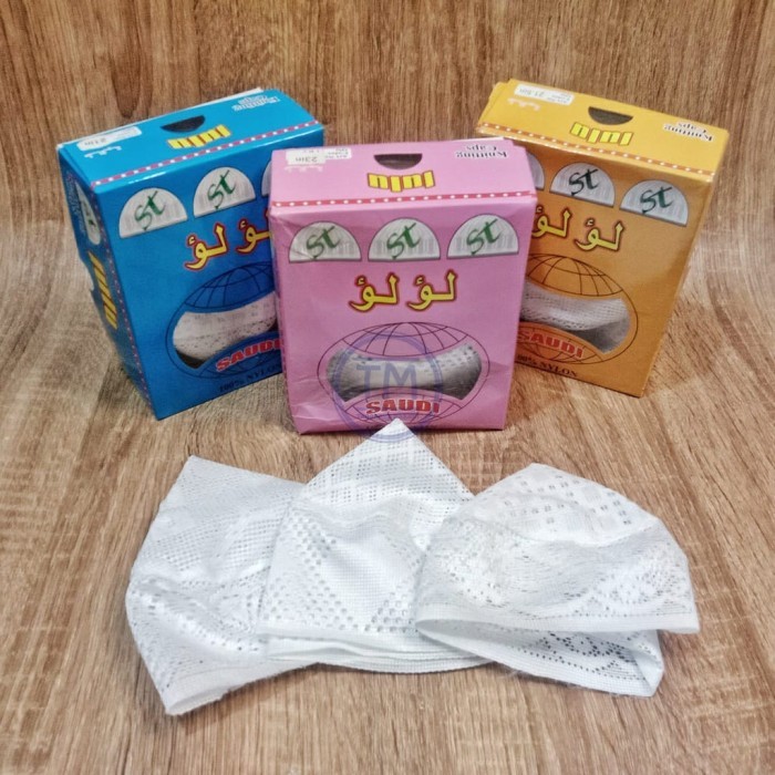 (1 Lusin) Peci Jaring Peci Lulu Peci Jaring Putih Peci Putih #Gratisongkir #Sale #Discount