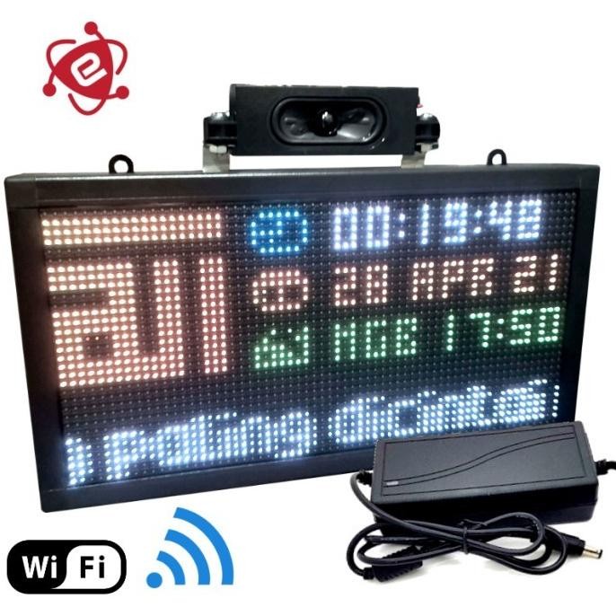 Promo Jam Digital Jadwal Sholat Warna Mp3 Wifi Masjid Jws Murottal Rgb Led