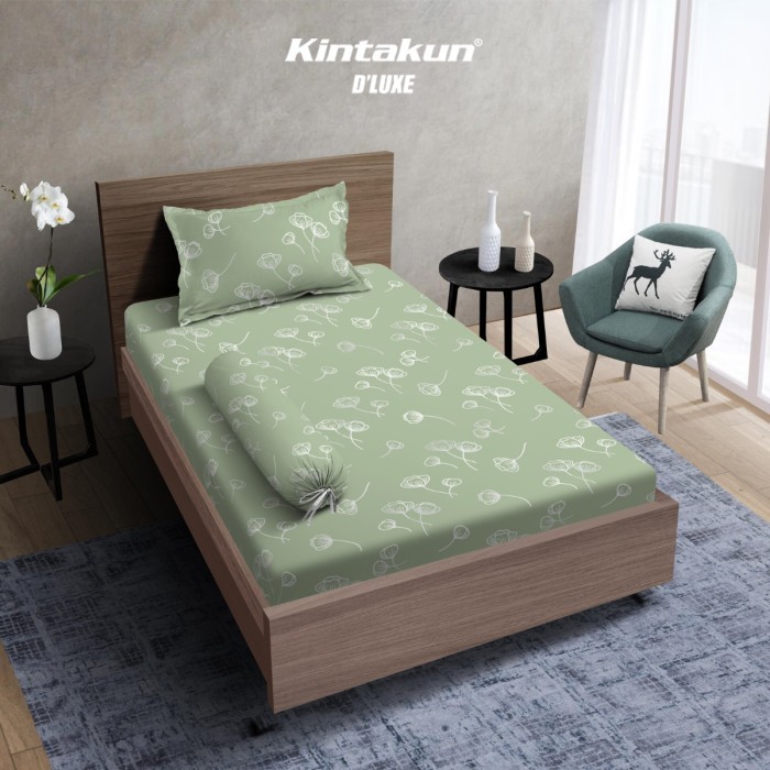 Kintakun Sprei 120 Exta Single NEW Gold Edition Dluxe Microfiber 30 cm