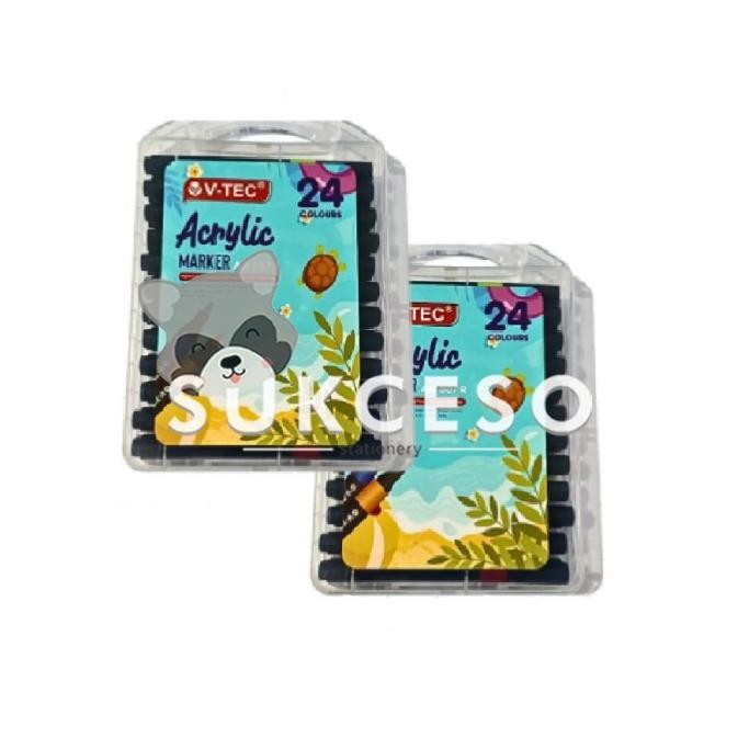 

Sale Vtec Acrylic Marker 24 Color Am 367 R Spidol Akrilik 24 Warna Waterproof
