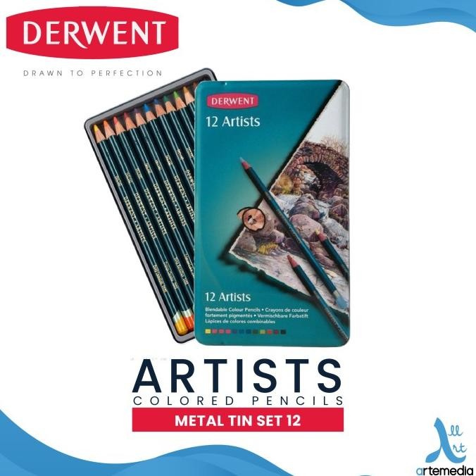 

Sale Pensil Warna Derwent Artists 12 Pencil Color Metal Tin Set
