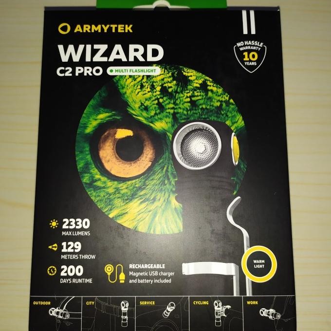 Armytek Wizard C2 Pro warm maks 2330 Lumen