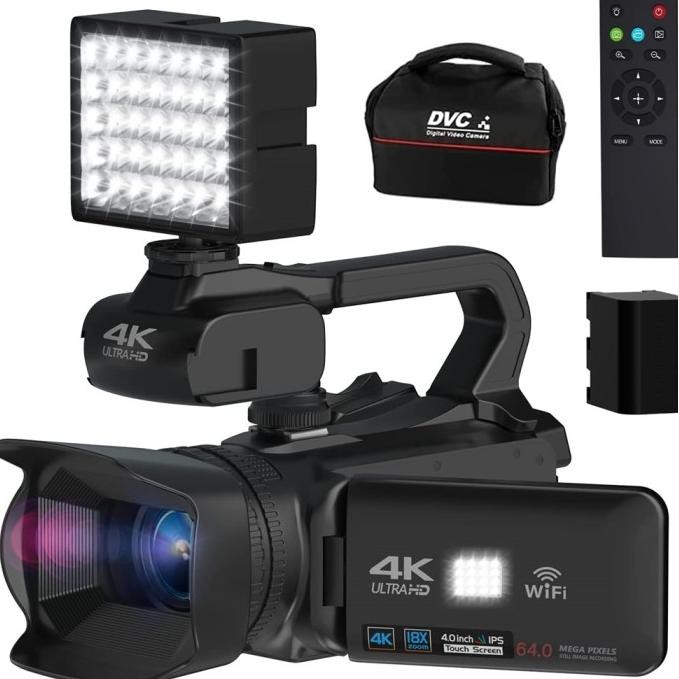 Camcorder Video Camera 4K Ultra Hd Camera Camcorder 18X Zoom