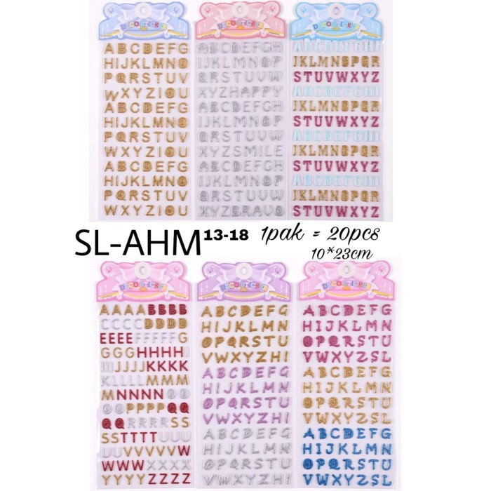 

Jual Sticker Huruf Alfabet abjad Stiker Timbul Gliter Sale
