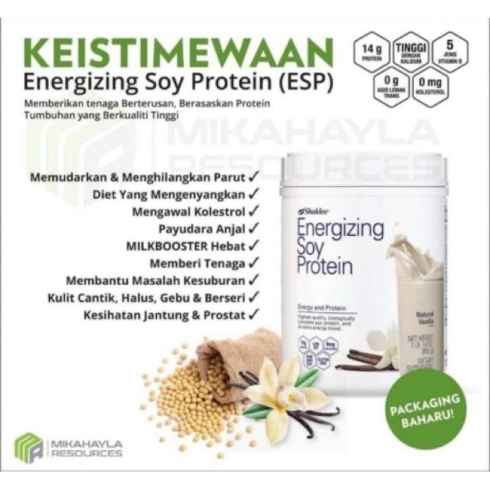 

ORIGINAL Shaklee ESP Mixed Soy Protein Isolate Powder with Vanilla