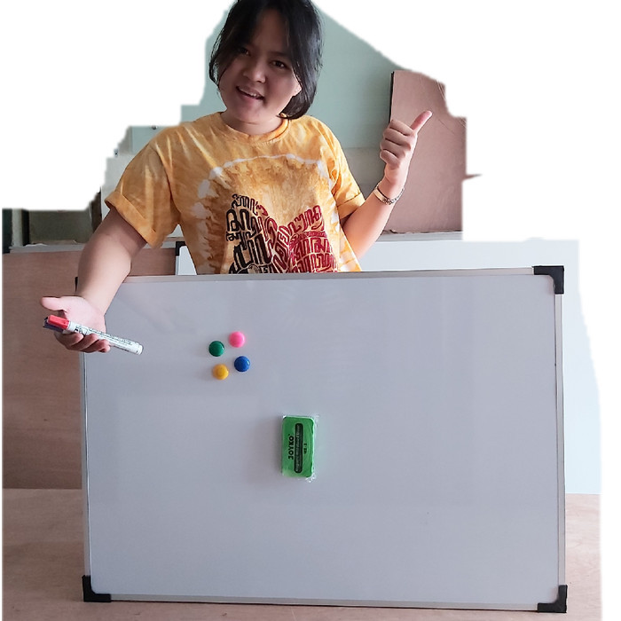 

whiteboard magneting gantung 60 x 90 cm