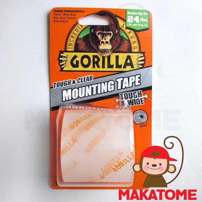 

Gorilla Glue Heavy Duty Mounting Double Tape 1" x 60" inch Black