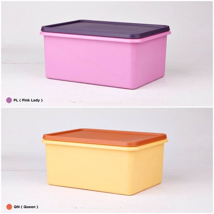Toples Makanan Tupperware - Toples Snack - Jumbo Square & Fun 7L