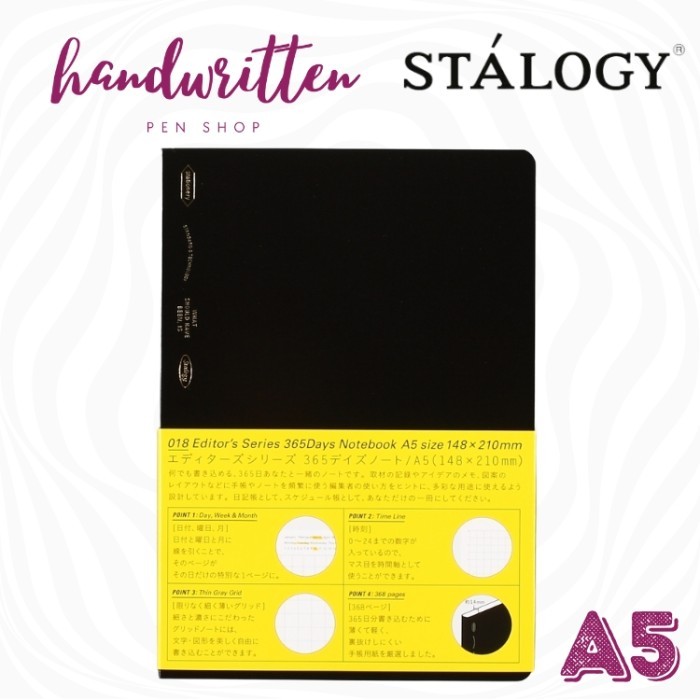 

Terlaris STALOGY 365 Days Fountain Pen Notebook Journal A5 SALE