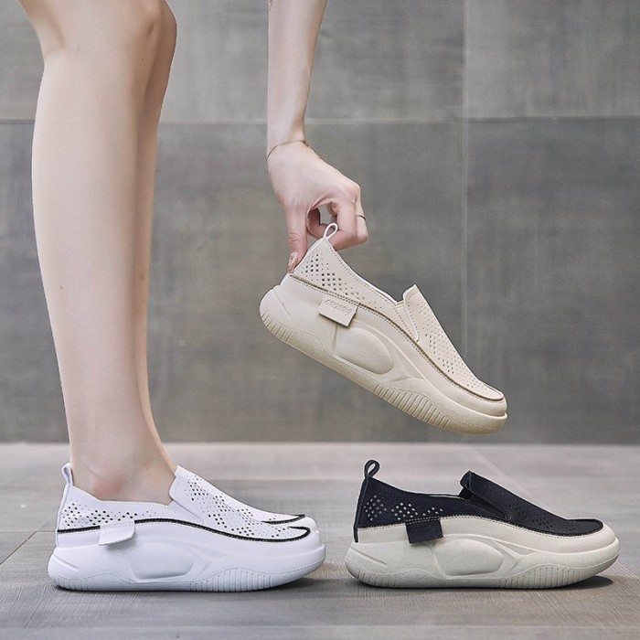 GROSIRTAS LV0415 Sepatu Wedges Wanita Import Polos