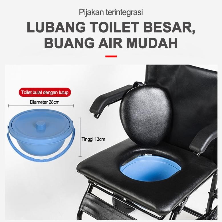 Kursi dorong tangan lansia/Kursi roda lipat ringan kecil/kursi travel sederhana portabel ultra ringa