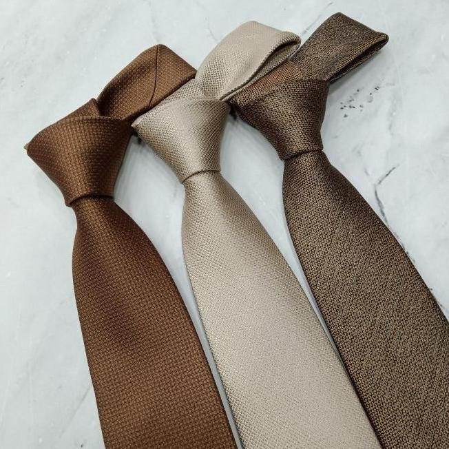 Murah Ready Dasi Coklat Tua Polos Dasi Coklat Pria Panjang Import