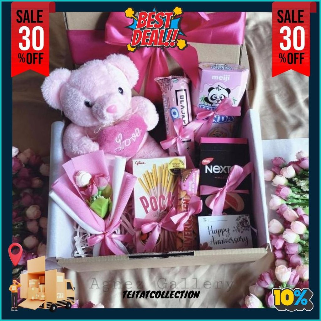 

Hampers Coklat Snack Box / Kado Valentine Ulang Tahun Wisuda Natal / Souvenir Ulang Tahun / Snack Cod
