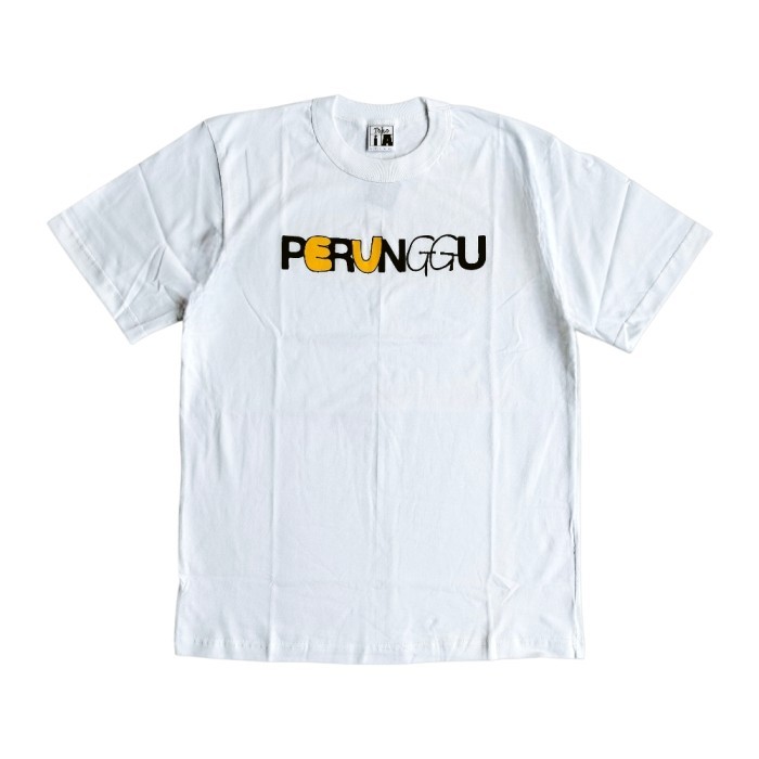 TSHIRT PERUNGGU - TYPOGRAPH (WHITE)
