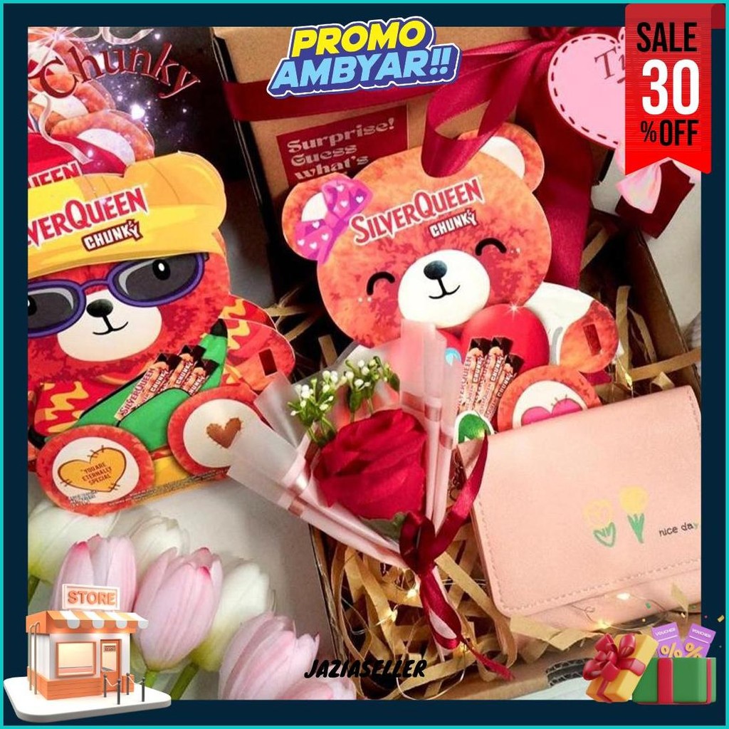 

Hampers Snack Box Cokelat Kado Ulang Tahun Valentine Hadiah Pacar Gift Box Buket Murah Hadiah Wisuda Sempro Anniversary Hari Guru Cewek Cowok Chunky Bear Coklat Beruang Silverqueen Chunky Bar Terlaris