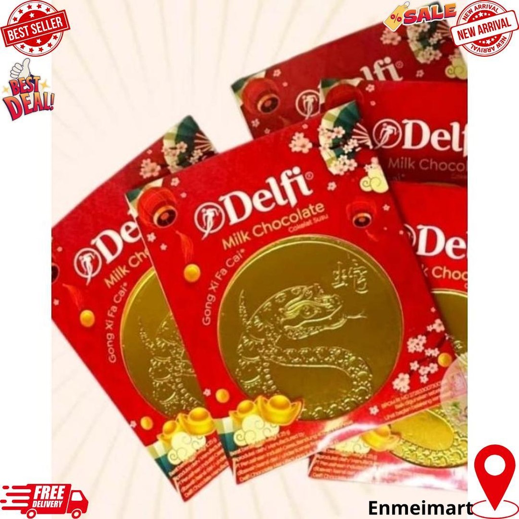 

Hampers Imlek Coklat Delfi Imlek 25Gr X10Pcs Motif Terbaru Parcel Cny Kado Gift Set D Gratis Ongkir
