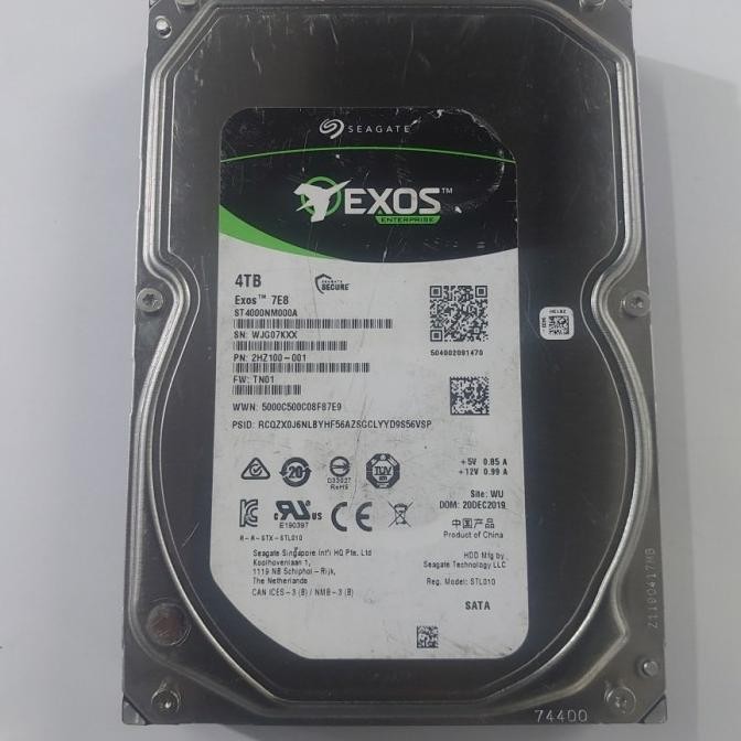 Hard Disk 4Tb SGT EXOS ENTERPRISE 3.5 Sata - Hardisk 4TB Pc Komputer Hdd Exos Second ORI