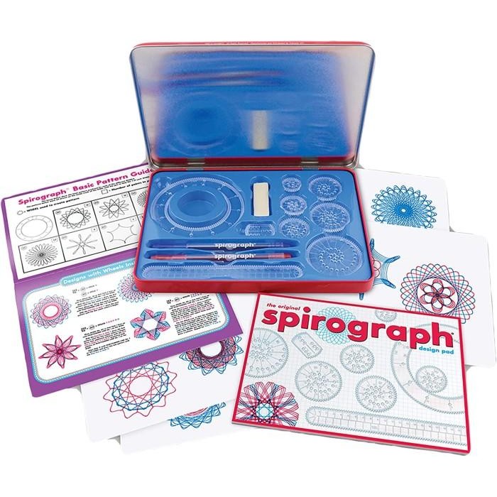 

Spirograph Design Tin Set Alat Menggambar Penggaris Spirograf
