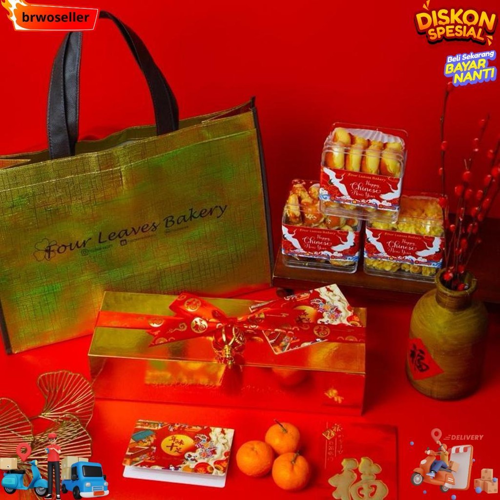 

Parcel Imlek Ready Stok / Hampers Sincia/ Hampers / Parcel / Nastar Wisman / Imlek / Sincia / Sagu Keju / Chocolate D Cod