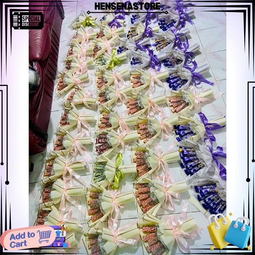 

Buket Cokelat // Dairy Milk 30Gr // Silverqueen // Cadbury // Buket Bunga // Buket Snack D Termurah