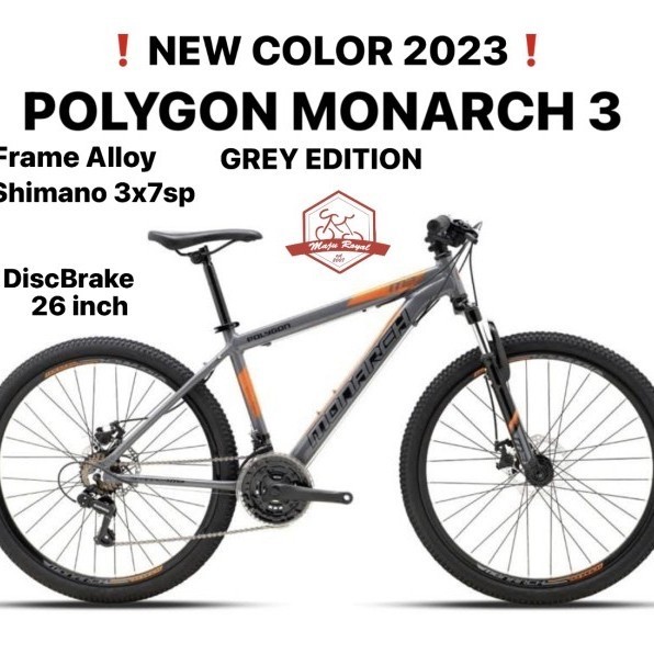 SEPEDA GUNUNG MTB POLYGON MONARCH 3 M3 3.0 26 inch ALLOY SHIMANO 7 sp