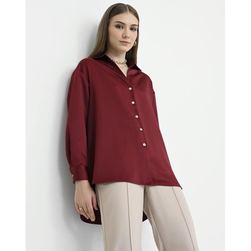Murah Geulis.Id Noelle Shirt / Blouse Wanita / Atasan Wanita (4 Warna)