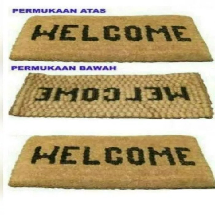 Keset Sabut Kelapa Keset Ijuk Keset Sabut Welcome Keset Sabut Besar Ke