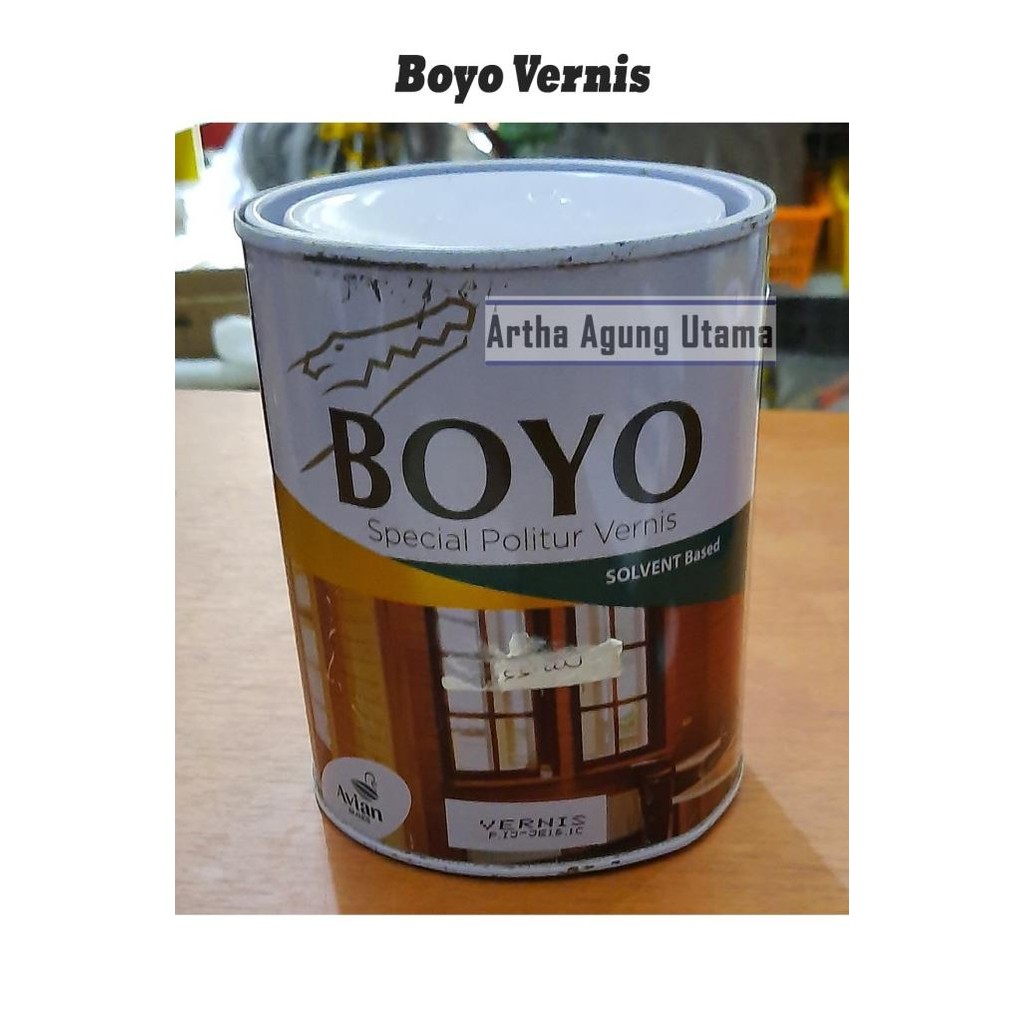 paling diminati] Boyo Politur Vernis Clear/Transparan/Plitur Kayu/Solvent Based 1Liter