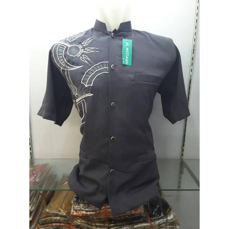 Promo Baju Koko Jasko Jas Koko Muslim Bordir Lengan Pendek