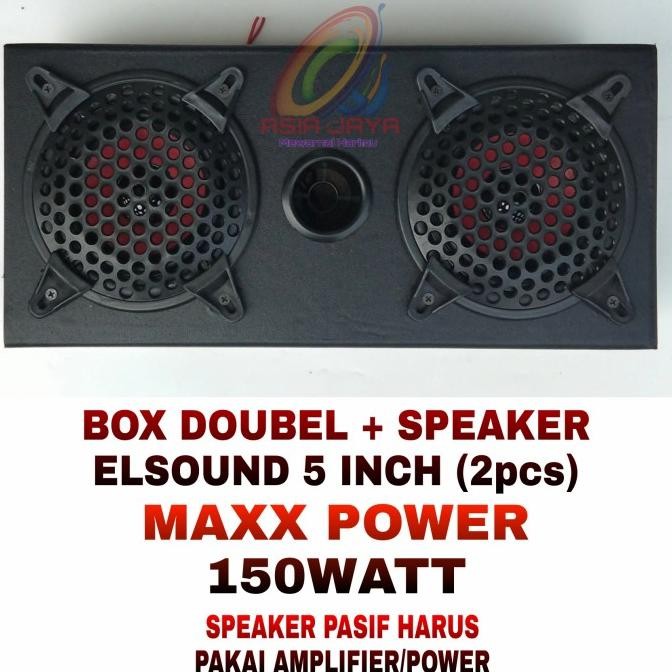 Paket Combo Elsound 5 inch & Box 5 Double