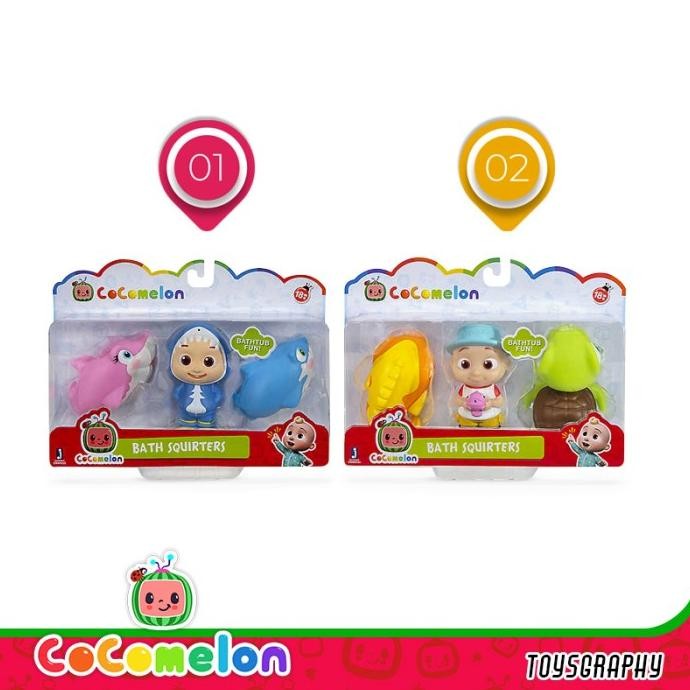 Grosir Cocomelon Bath Squirters Pistol Semprot Air Mainan Anak Mandi