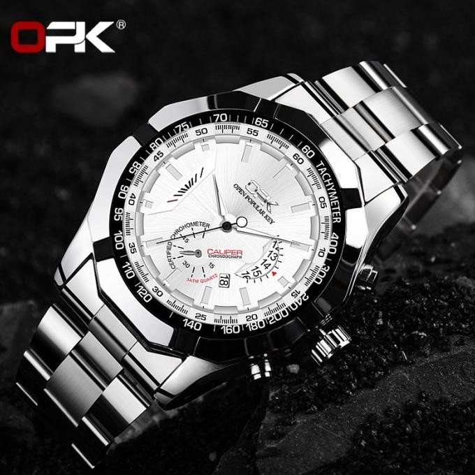 Murah Jam Tangan Pria Original Men Watch Opk 8108 Anti Air Analog Keren Bisnis Kuarsa Asli New Arriv