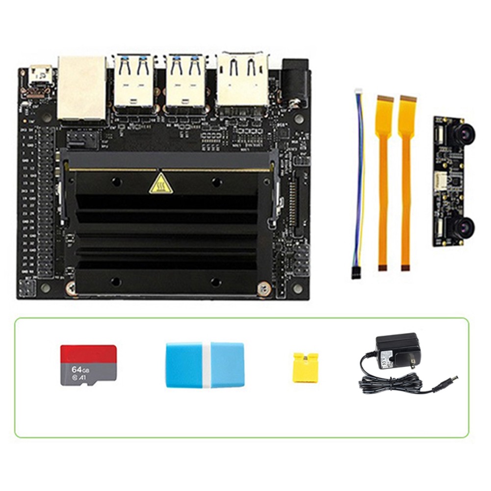 For Jetson Nano 4GB B01 ADevelopment+IMX219-83 Stereo