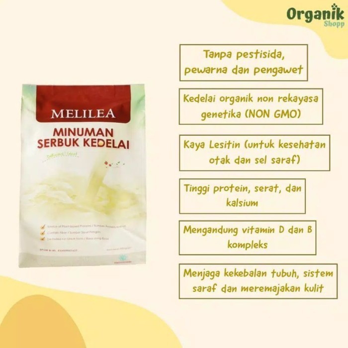 

Soya Susu Kedelai Organic Susu Kedelai 100% Original MELILEA exp 2025