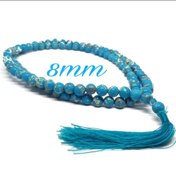 Tasbih Natural Batu Pirus Persia 99Butir 8Mm Kualitas Original #Gratisongkir #Sale #Discount