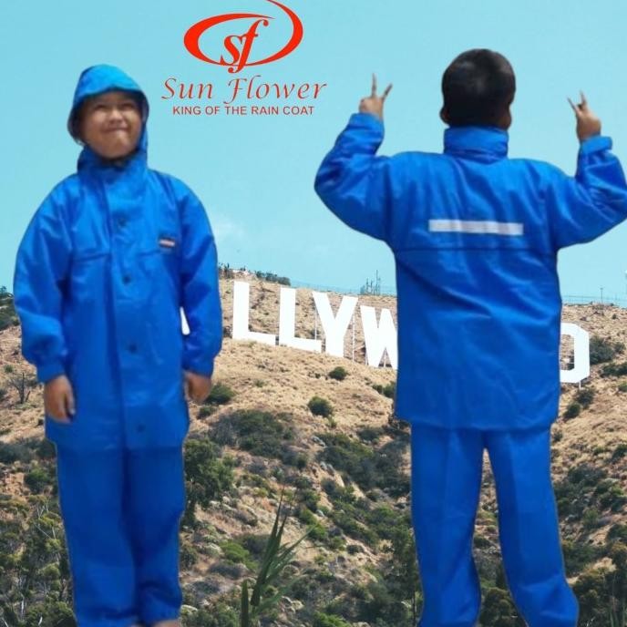 Jas Hujan Sunflower Size S | Kids | Raincoat Ukuran Anak