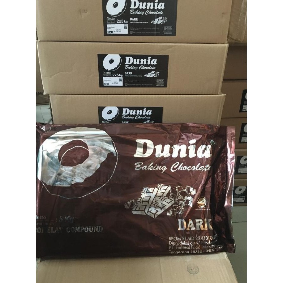 

JM23 Dunia Baking Chocolate 5kg Coklat Batang Dark Chocolate Compound DCC
